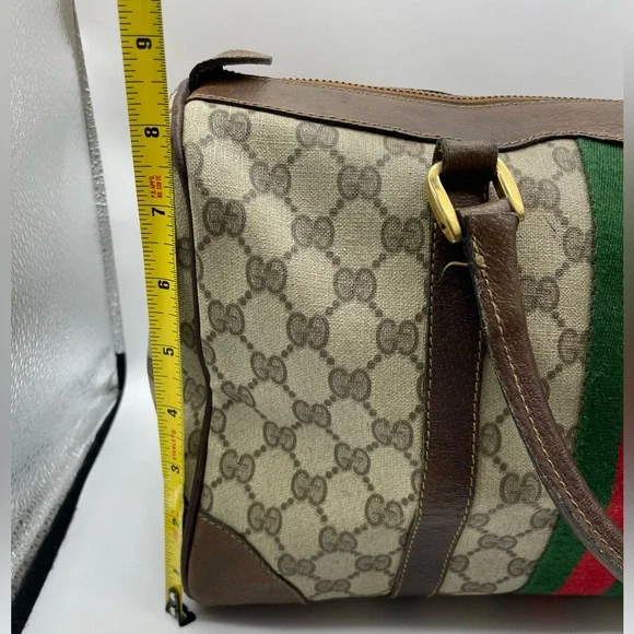 Gucci PVC Sherry Line Boston Handbag - Picture 3 of 15